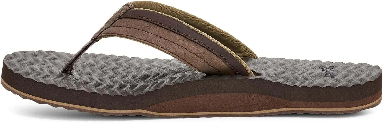 Sanuk Mens Ziggy Plush | Flip Flops for Men | Mens Sandals | Beach Sandals | Supportive & Lightweight | Comfort Footbed