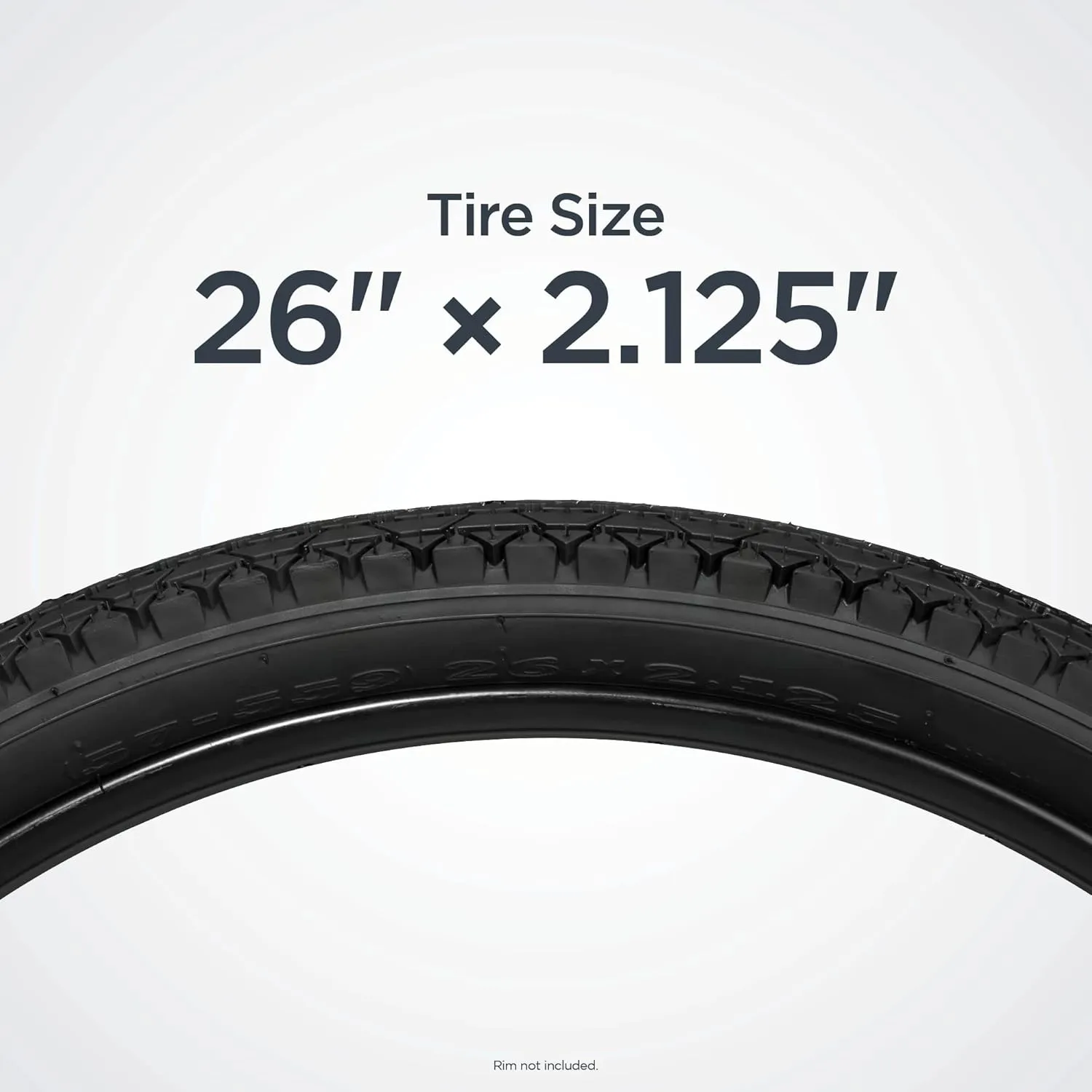 Schwinn Replacement Bike Tire, Mountain, Hybrid, Cruiser Bike Tires, Smooth Tread, Puncture Guard, Fits Internal Rim Widths 19mm-29mm, PSI Range 40 to 65, Bicycle Replacement Parts