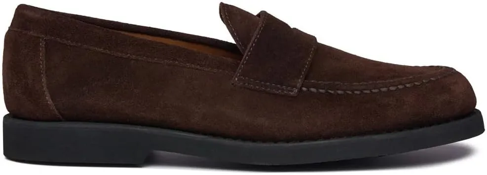Sebago Men's Ryan Suede Polaris Loafer Shoes, Dark Brown - 10.5 Regular
