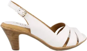 softspots Women's Neima White Velvet Sheep Nappa Sandal 11 M (B)