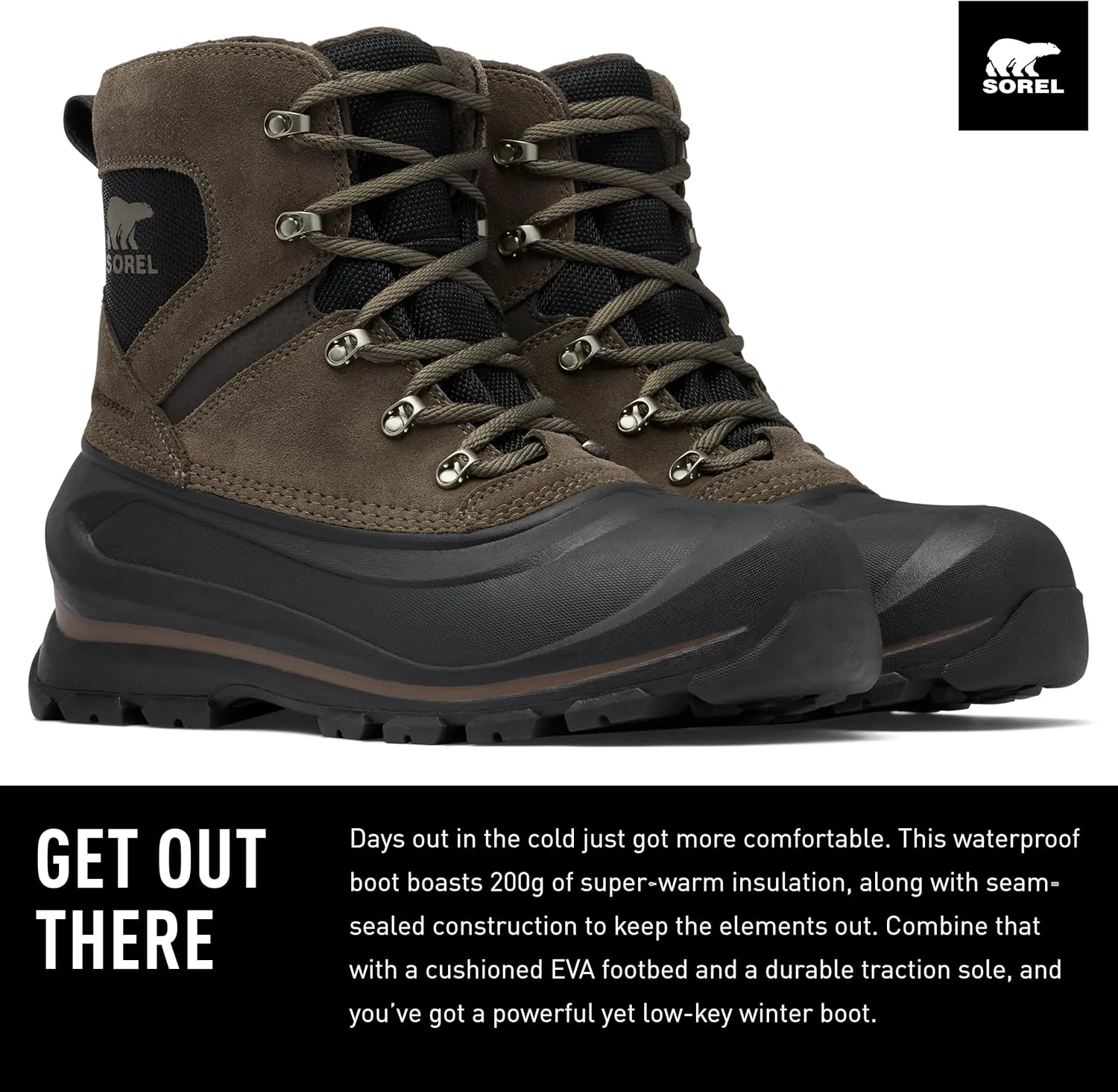 SOREL - Men's Buxton Lace Waterproof Winter Boot
