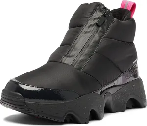 Sorel Women's Kinetic Impact Puffy Zip Aurora WP Waterproof Insulated Ankle-High Snow Boots Black