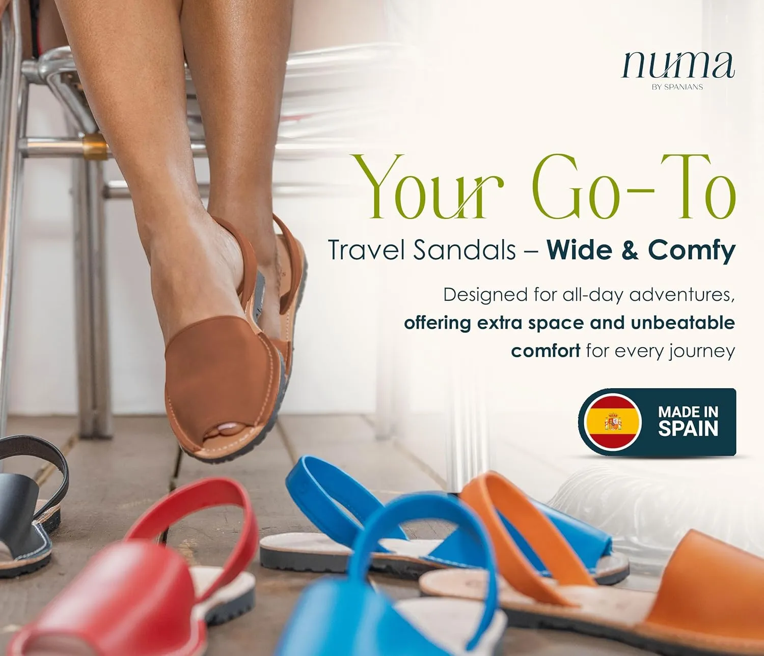 Spanians by Numa, Avarcas menorquinas, Spanish sandals, authentic leather sandals, abarcas, sandals for women