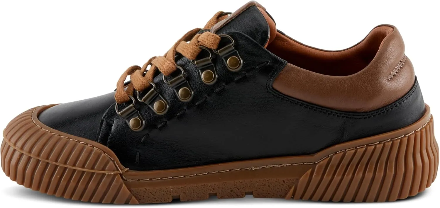 Spring Step Women's LAZARLO Sneakers with Soft Leather, Chunky Sole, and Removable Insoles