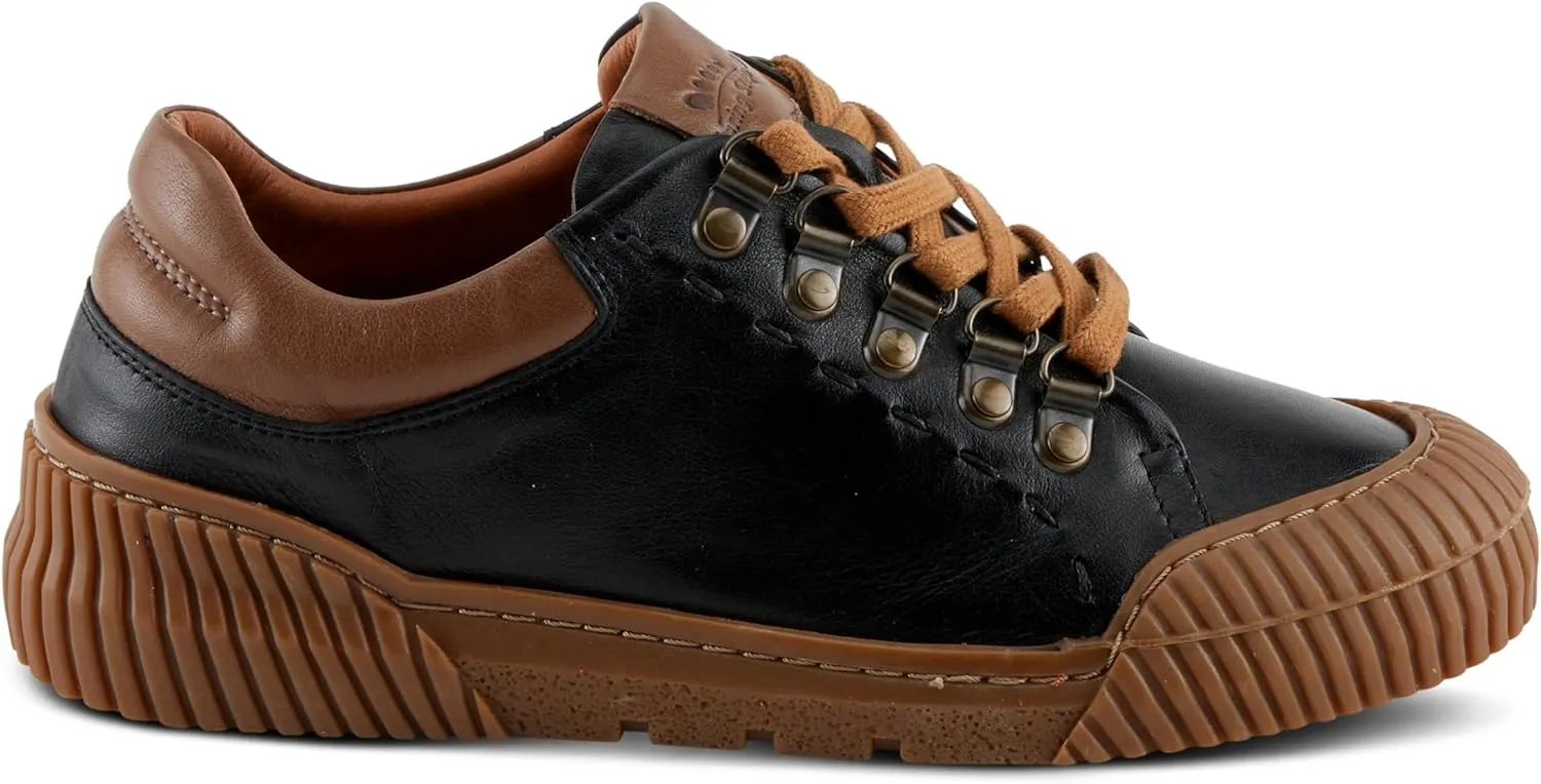 Spring Step Women's LAZARLO Sneakers with Soft Leather, Chunky Sole, and Removable Insoles