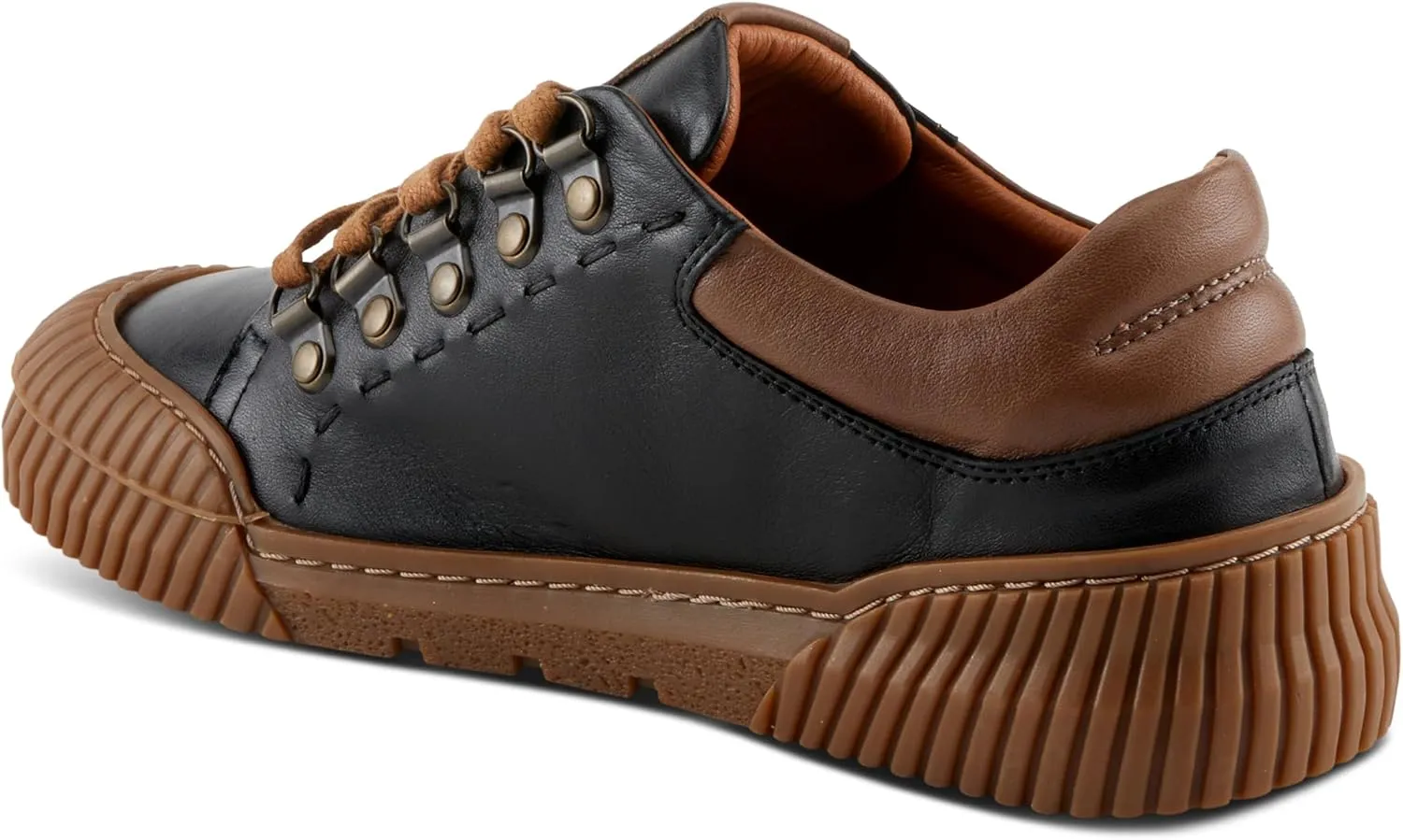 Spring Step Women's LAZARLO Sneakers with Soft Leather, Chunky Sole, and Removable Insoles