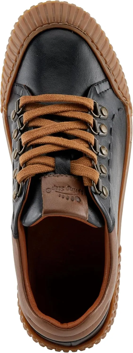 Spring Step Women's LAZARLO Sneakers with Soft Leather, Chunky Sole, and Removable Insoles
