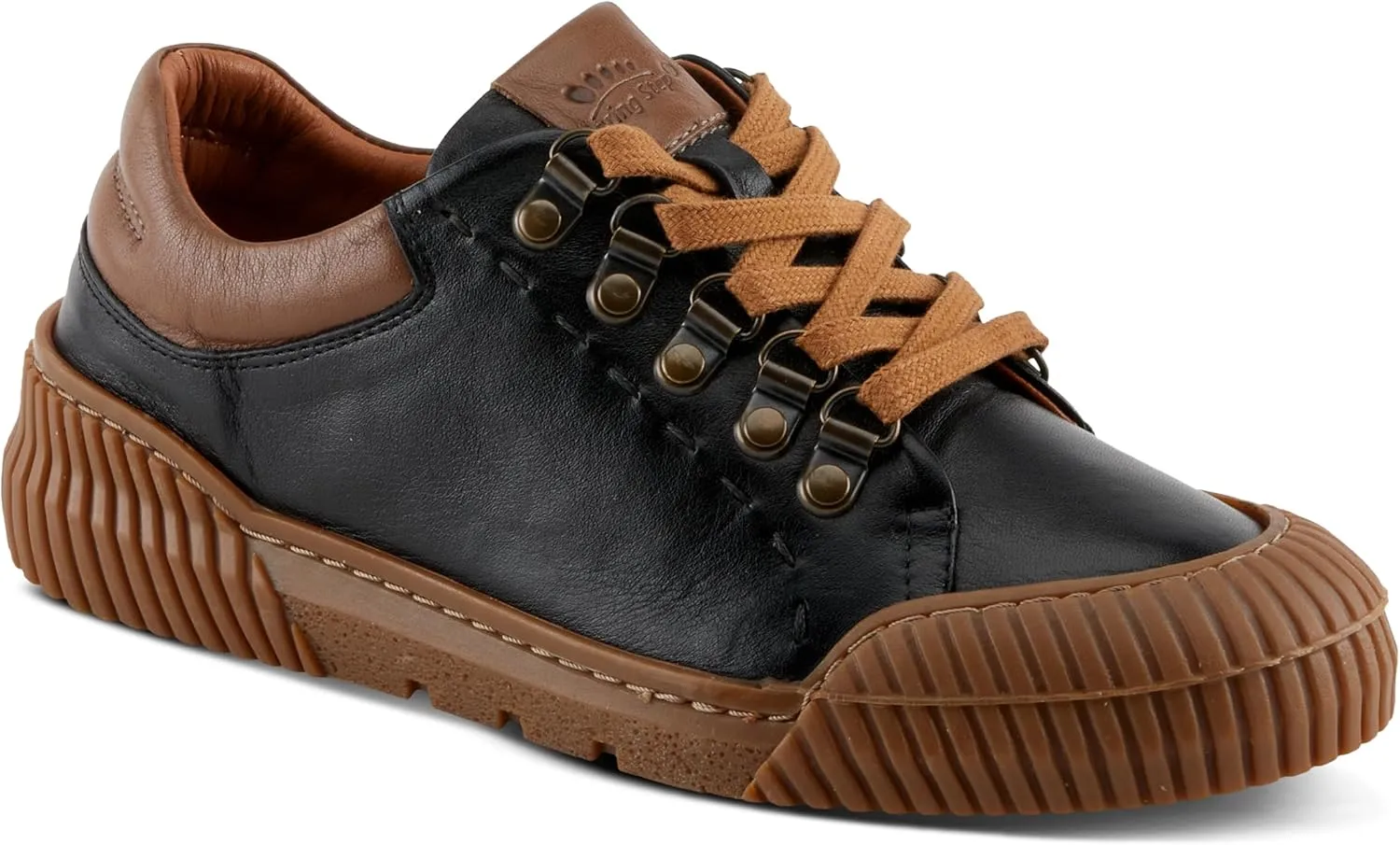 Spring Step Women's LAZARLO Sneakers with Soft Leather, Chunky Sole, and Removable Insoles
