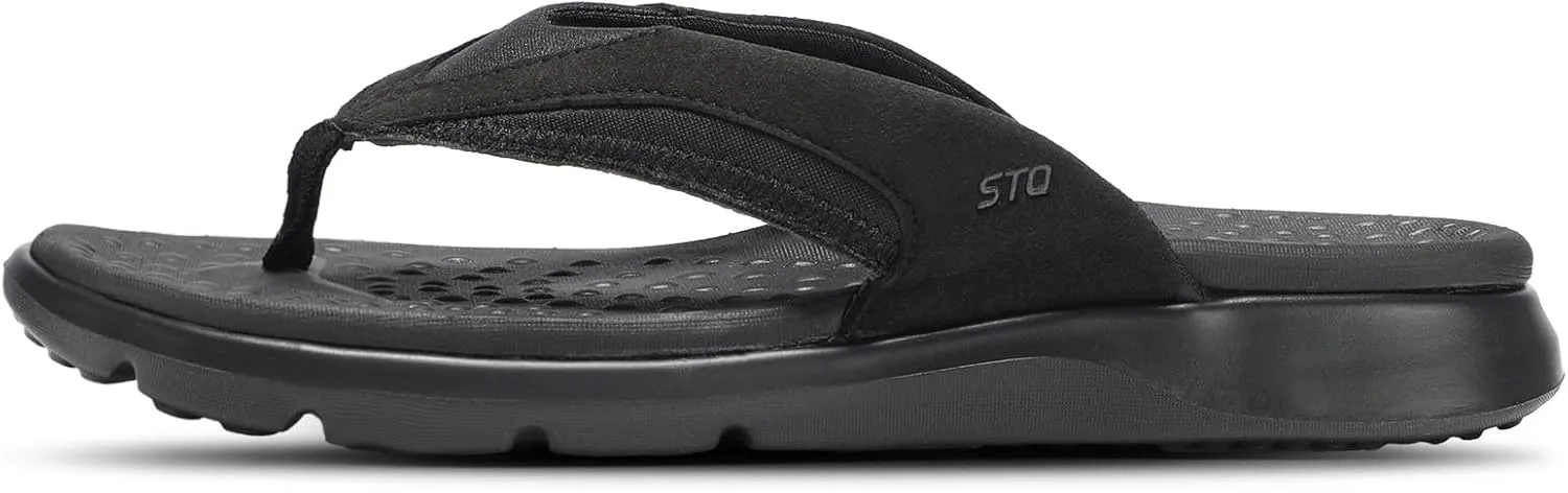 STQ Orthopedic Flip Flops for Women | Memory Foam Flip-flops for Plantar Fasciitis with Arch Support Pain Relief