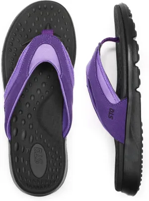 STQ Orthopedic Flip Flops for Women | Memory Foam Flip-flops for Plantar Fasciitis with Arch Support Pain Relief