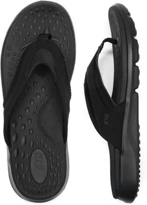 STQ Orthopedic Flip Flops for Women | Memory Foam Flip-flops for Plantar Fasciitis with Arch Support Pain Relief