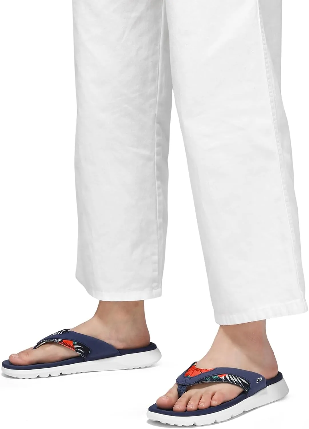 STQ Orthopedic Flip Flops for Women | Memory Foam Flip-flops for Plantar Fasciitis with Arch Support Pain Relief