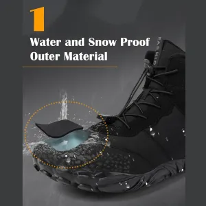 STRIDEN Nordic Voyager Unisex Winter Ankle Boots - Water and Snow proof, Warm plush inner lining, Non-Slip Sole, Booties