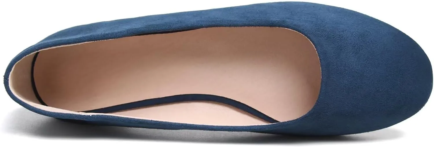 Stunner Women Cute Slip-On Ballet Shoes Soft Solid Classic Pointed Toe Flats