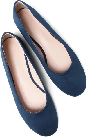 Stunner Women Cute Slip-On Ballet Shoes Soft Solid Classic Pointed Toe Flats
