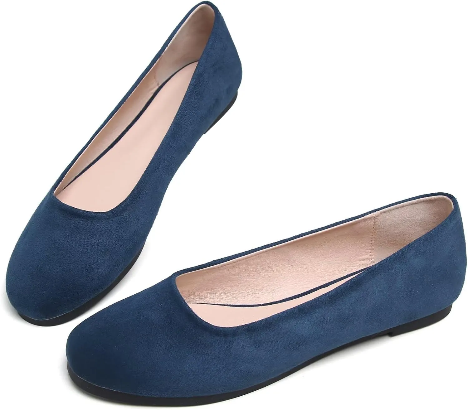 Stunner Women Cute Slip-On Ballet Shoes Soft Solid Classic Pointed Toe Flats