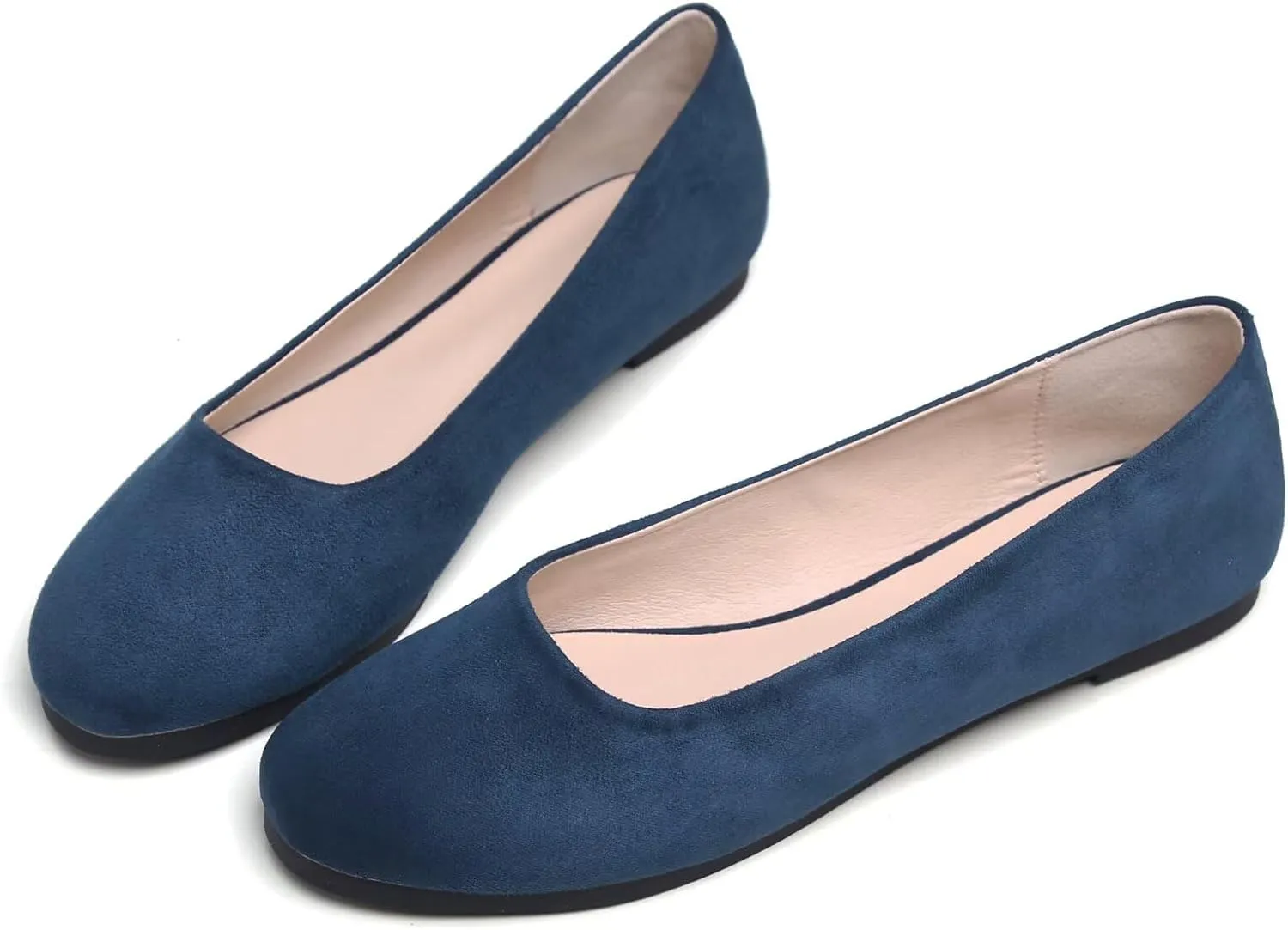 Stunner Women Cute Slip-On Ballet Shoes Soft Solid Classic Pointed Toe Flats