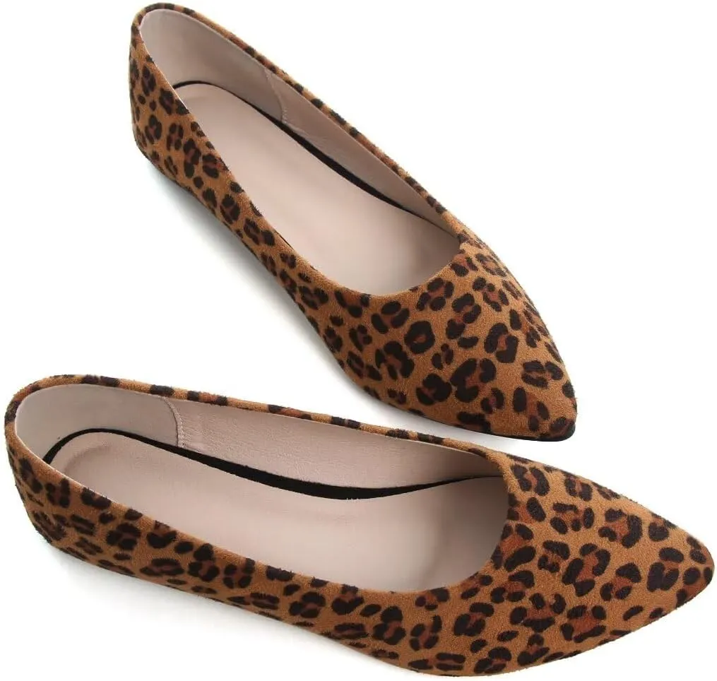 Stunner Women's Flats Fashion Pointed Toe Flats Comfortable Ballet Flats Solid Casual Slip On Flats