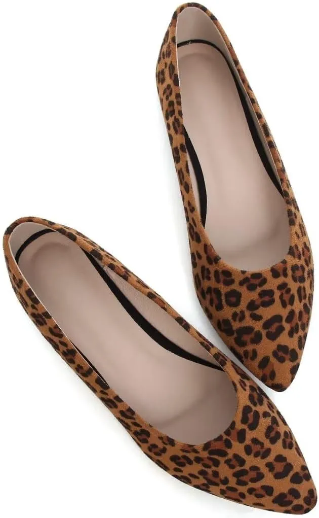 Stunner Women's Flats Fashion Pointed Toe Flats Comfortable Ballet Flats Solid Casual Slip On Flats