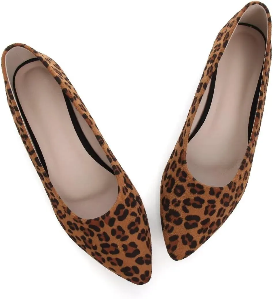 Stunner Women's Flats Fashion Pointed Toe Flats Comfortable Ballet Flats Solid Casual Slip On Flats