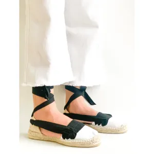 TAVERNER ESPADRILLES - BLACK & WHITE