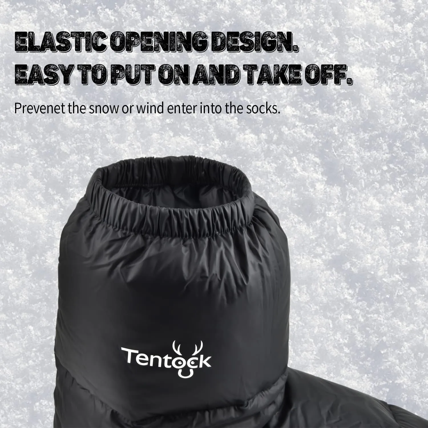 Tentock Down Booties Ultralight Water-Resistant Camping Down Socks Winter Thermal Foot Down Slippers Backpacking Men & Women for Sleeping