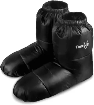 Tentock Down Booties Ultralight Water-Resistant Camping Down Socks Winter Thermal Foot Down Slippers Backpacking Men & Women for Sleeping