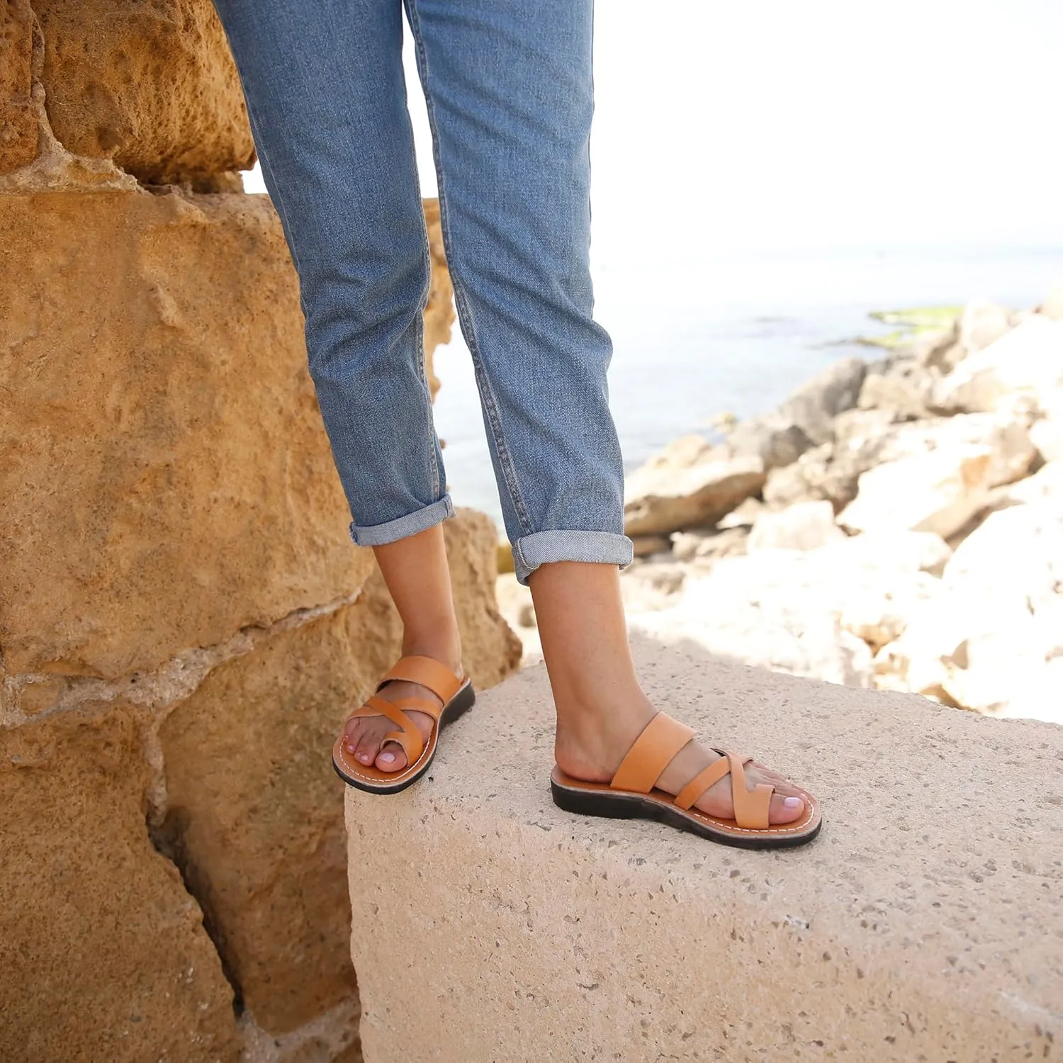 The Good Shepherd - Leather Toe Loop Sandal - Women Sandals