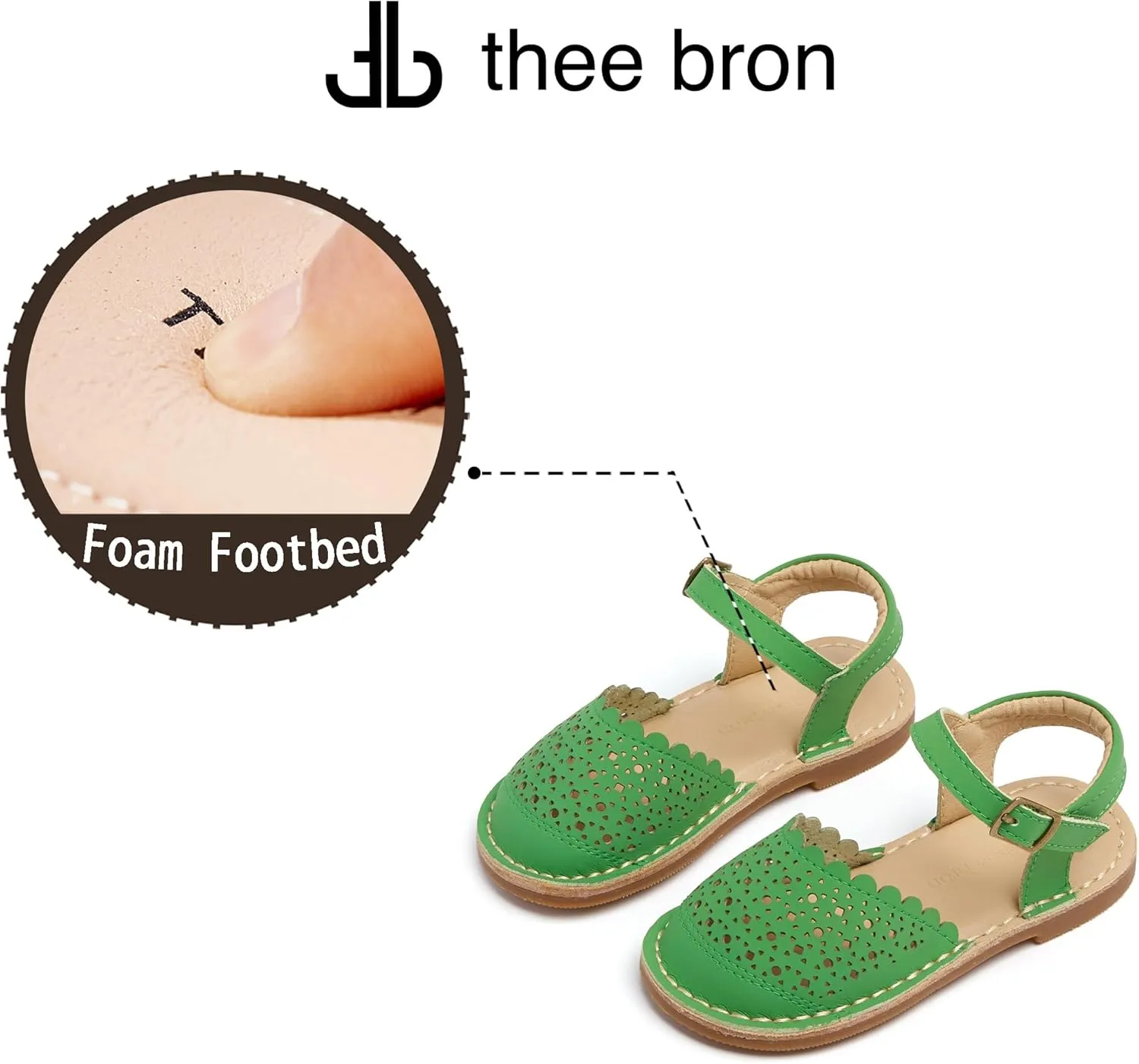 THEE BRON Girls Sandals Toddler Summer Dress Shoes