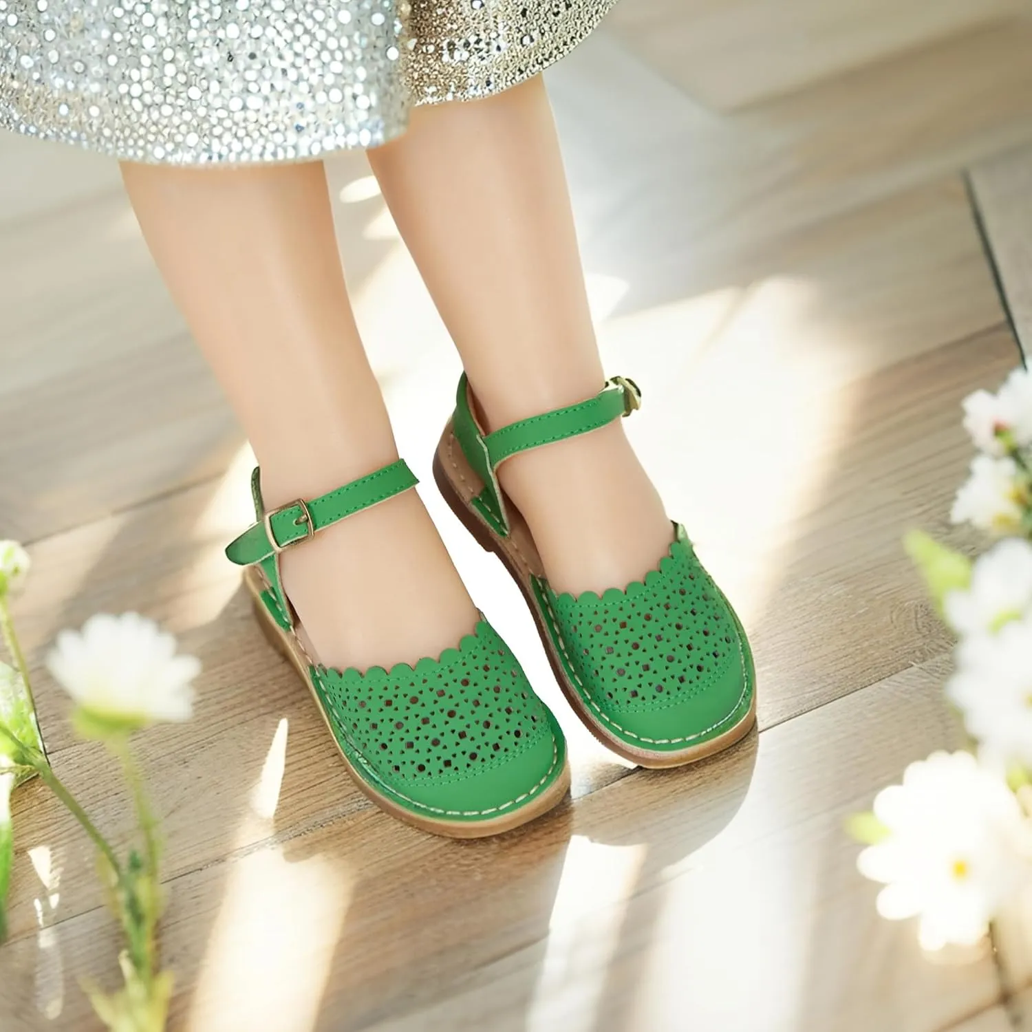 THEE BRON Girls Sandals Toddler Summer Dress Shoes