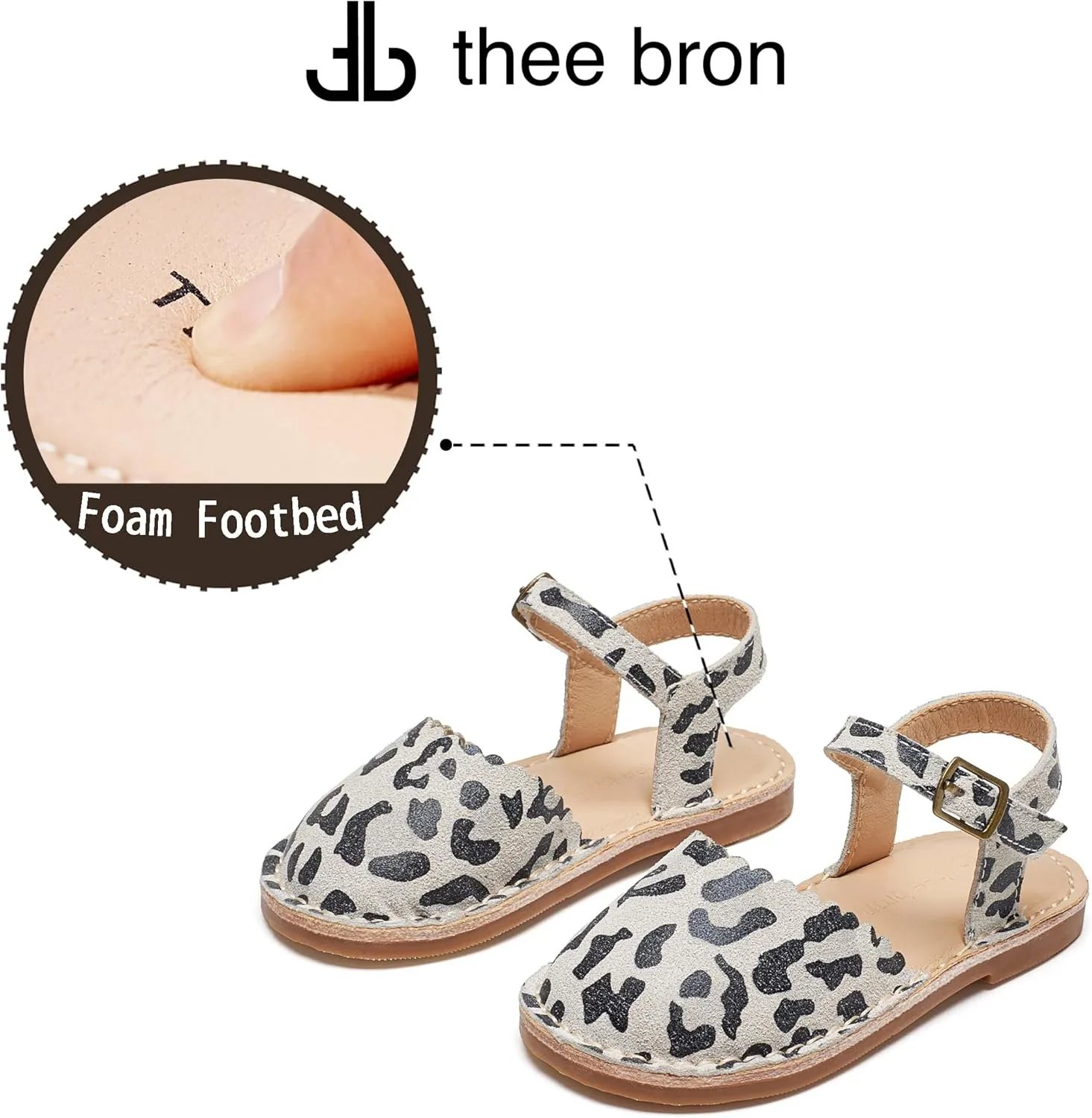 THEE BRON Girls Sandals Toddler Summer Dress Shoes