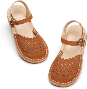 THEE BRON Girls Sandals Toddler Summer Dress Shoes