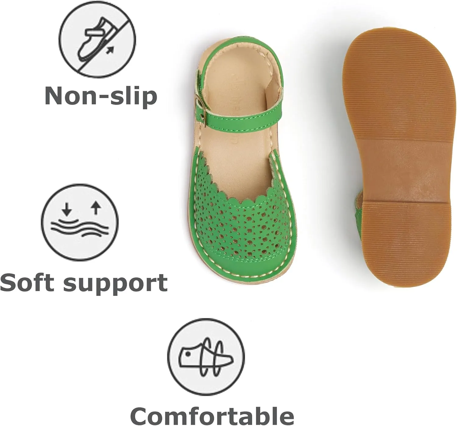 THEE BRON Girls Sandals Toddler Summer Dress Shoes