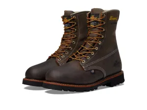 Thorogood American Legacy 8” Leather Waterproof Insulated Work Boots for Men with Composite Shank Non-Safety Toe Oil and Slip-Resistant Outsole, Crazyhorse - 11 D