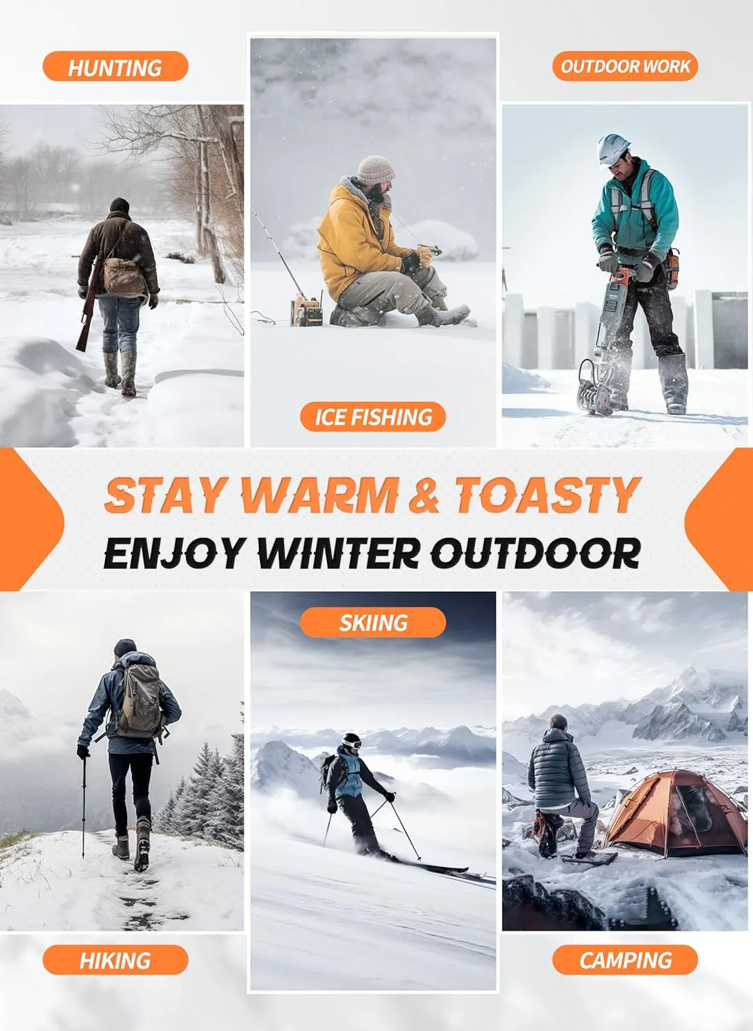 ThxToms Heated Socks for Men Women with App Control, 5000mAh Rechargeable Battery Electric Heating Socks,Upgraded Washable Foot Warmer for Arthritis Ice Fishing Skiing Hunting