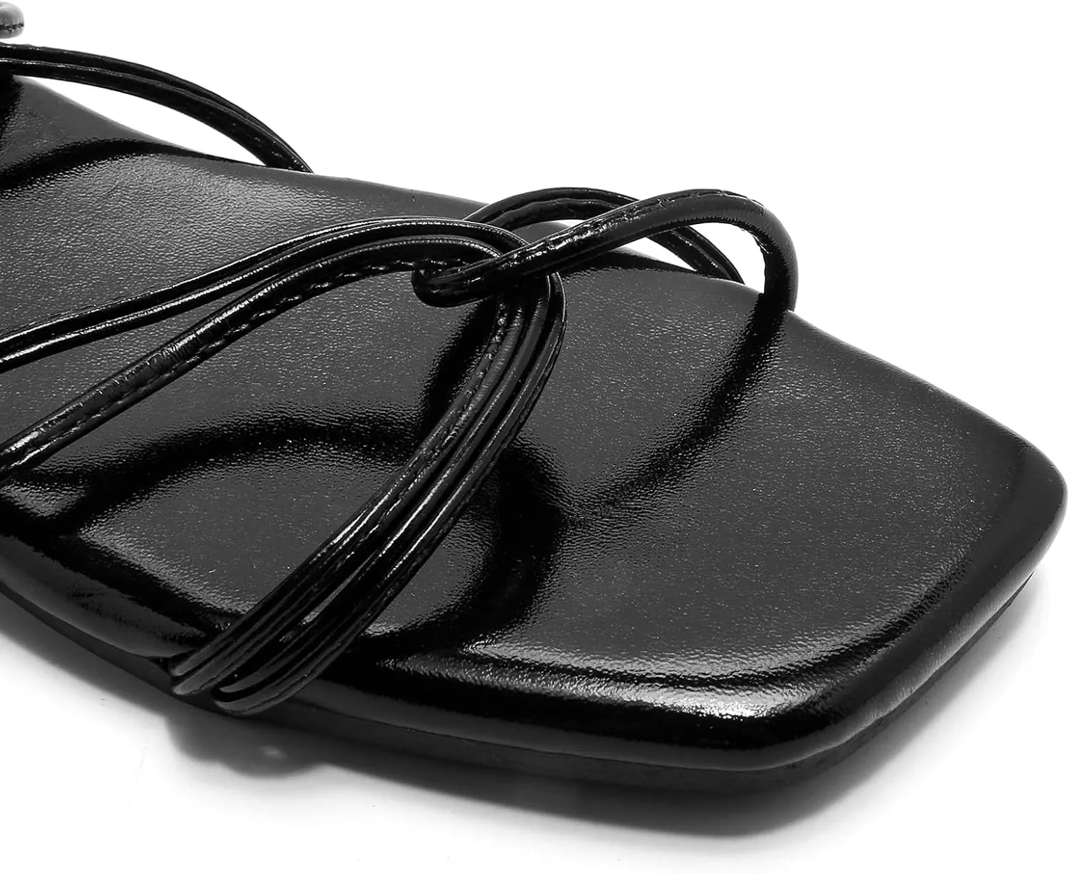 Tilocow Womens Gladiator Strappy Sandals Flats Slides Thong Lace up Dressy Summer Roman Shoes