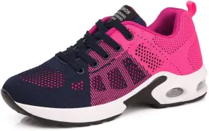 TINRYMX Women Modern Dance Shoes Lace up Air Cushion Sneakers Ballroom Jazz Hip hop Practice Dance Sneaker Shoes,Model-LYX1722