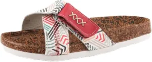 TMA EYES Cork Footbed Sandals - Cow Suede Insole X-Band Slide Sandals for Women Open Toe Beach Sandals