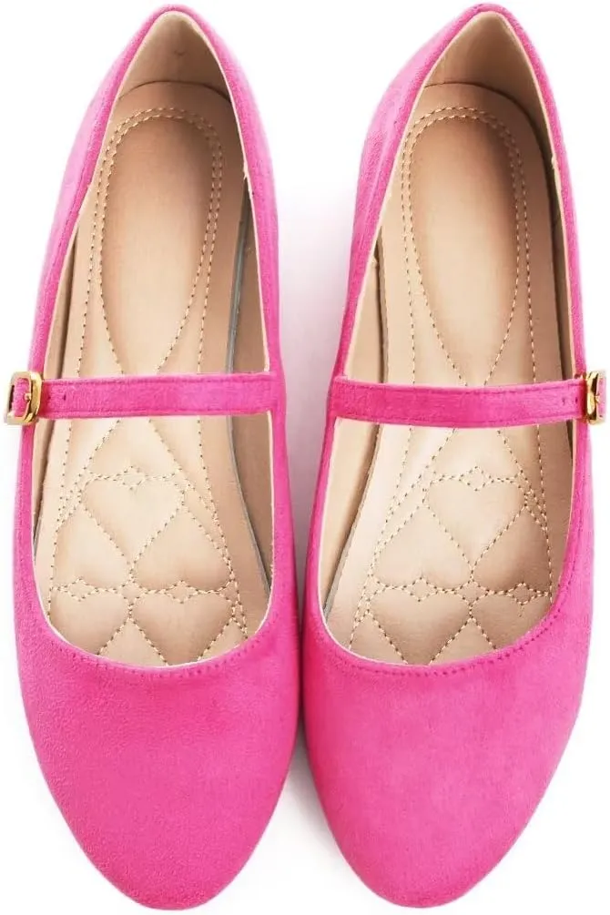 TN TANGNEST Women's Leather Flats Comfortable Square Toe Dress Flats Retro Soft Mary Jane Flats