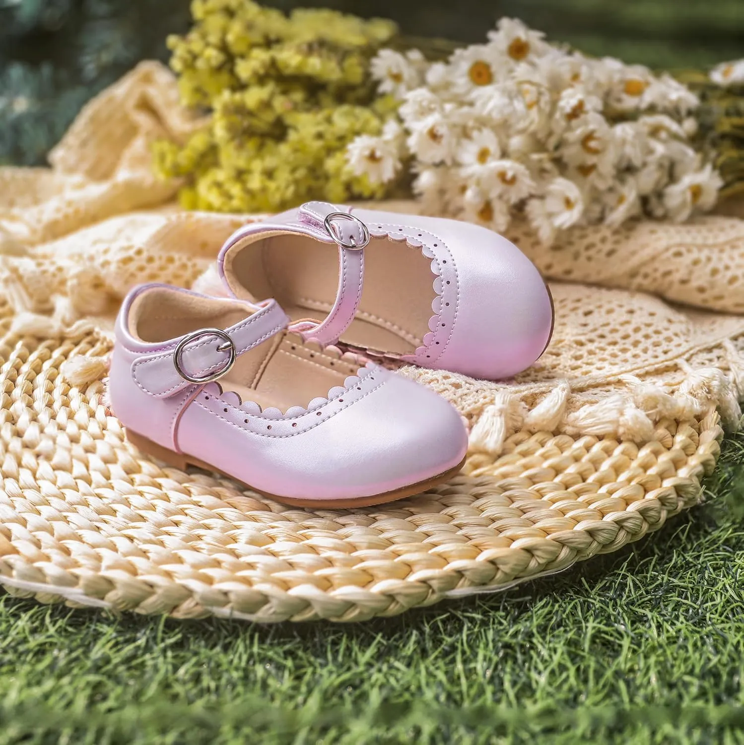 Toddler Ballet Flats for Girls - Princess Party Shoes Wedding & Dress