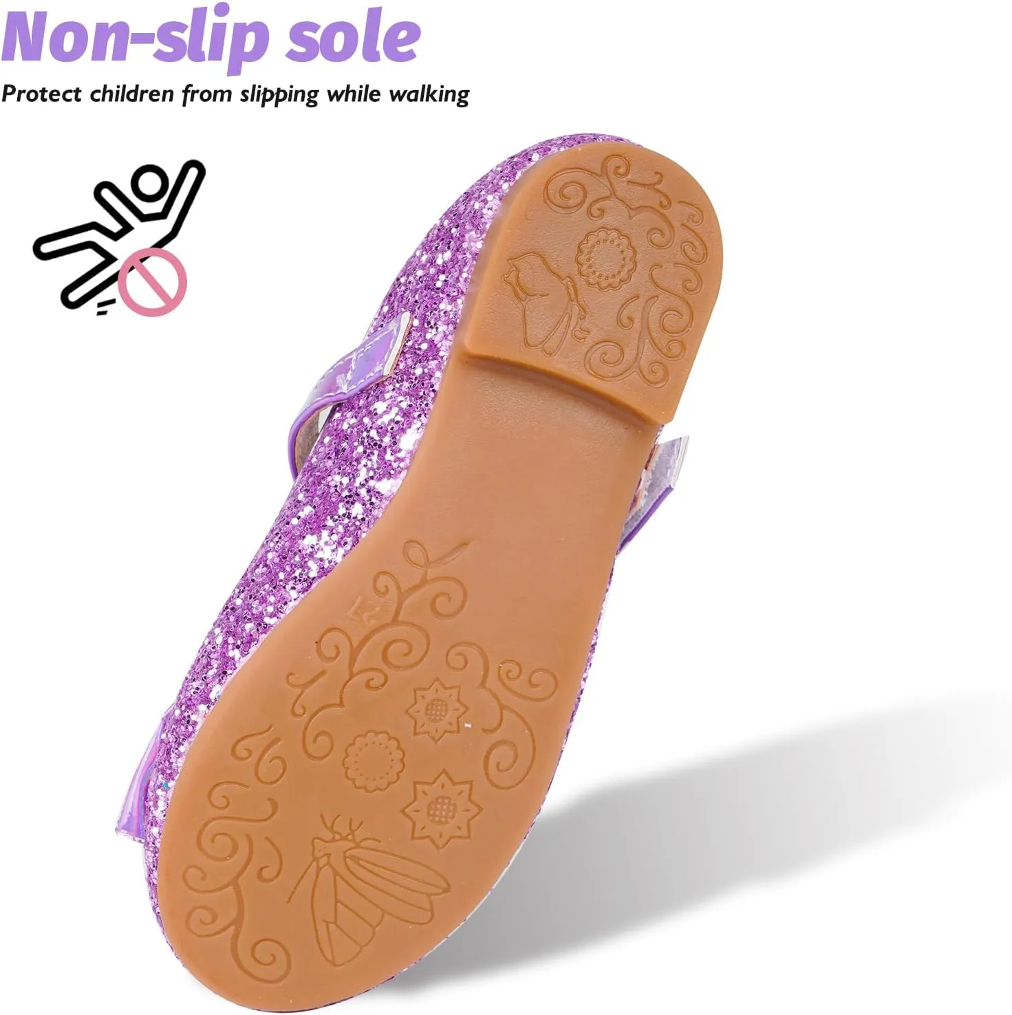 Toddler Girls Flats Mary Jane Shoes Flower Girl Dress Shoes School Wedding Party Ballet Flats for Little Kids