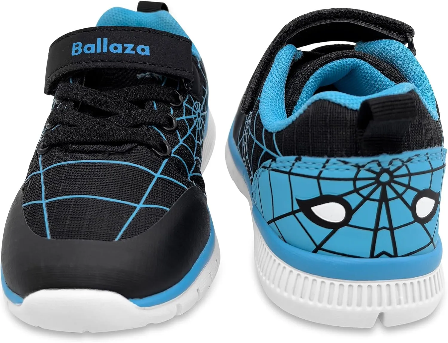Toddler Kid Spider Design Sneakers with Non-Slip Sole, Breathable Mesh, and Hook-and-Loop Closure