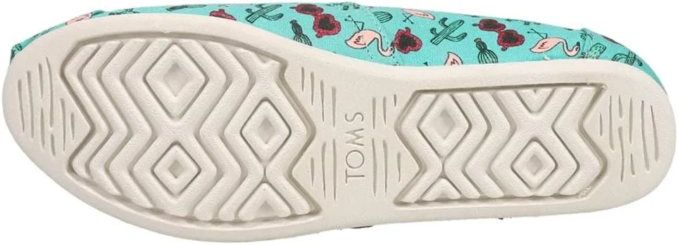 TOMS Womens Alpargata Slip On Flats Casual - White