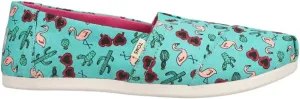TOMS Womens Alpargata Slip On Flats Casual - White