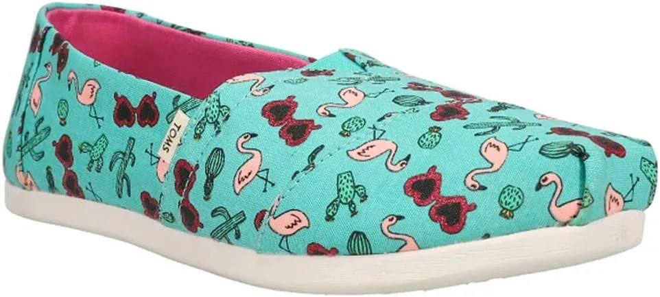 TOMS Womens Alpargata Slip On Flats Casual - White