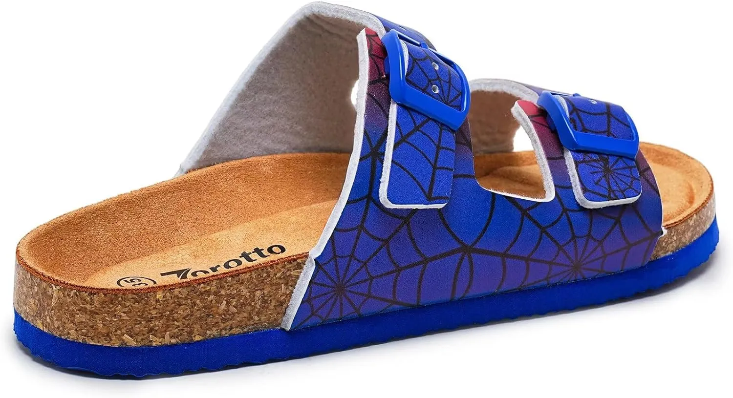 Torotto Kids Sandals Boys Girls Slide Summer Non-slip Cork Sandals with Adjustable Straps for Indoor & Outdoor