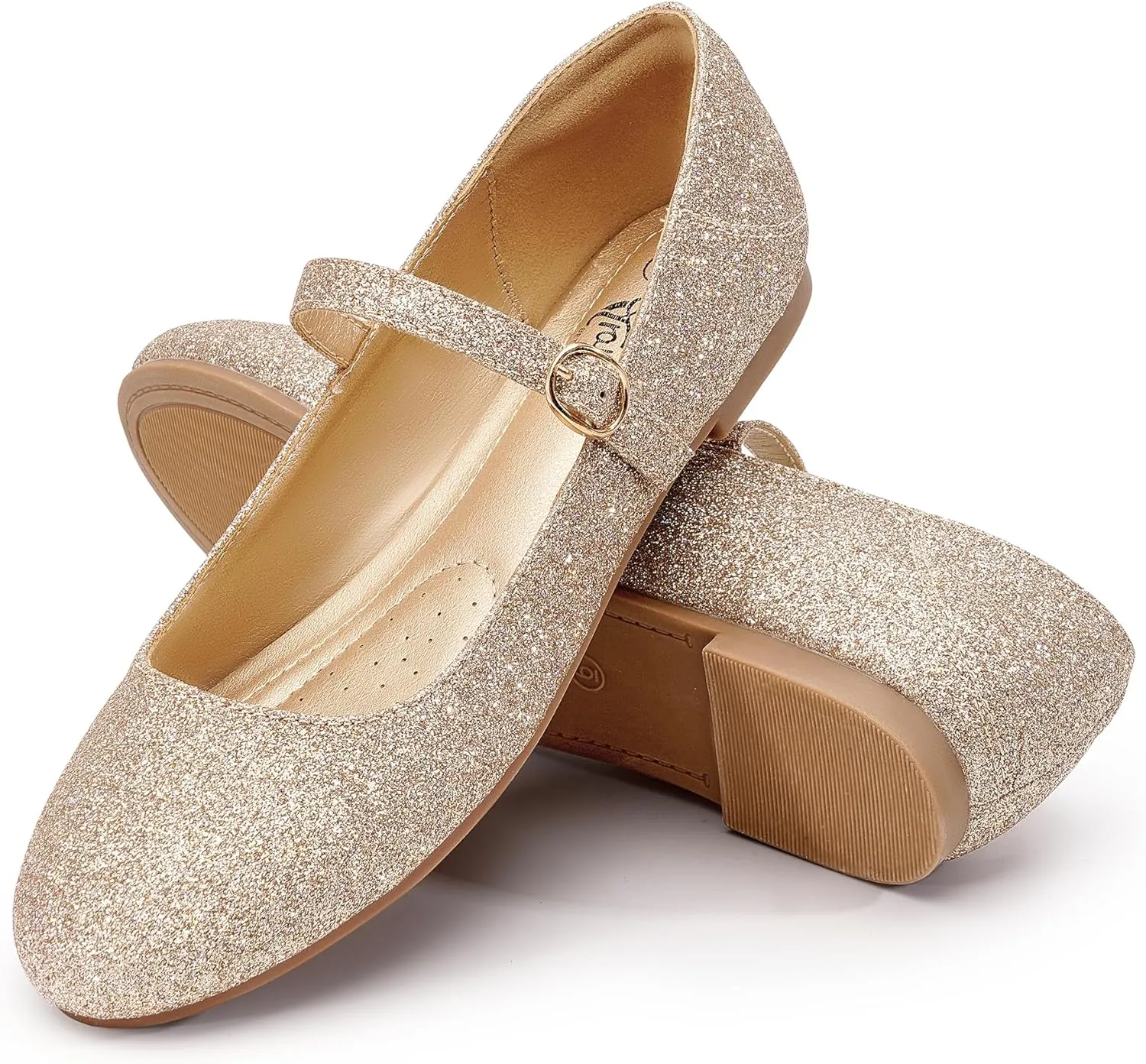 Trary Mary Jane Ballet Flats, Black Flats for Women, Ankle Strap Dressy Comfortable Flats