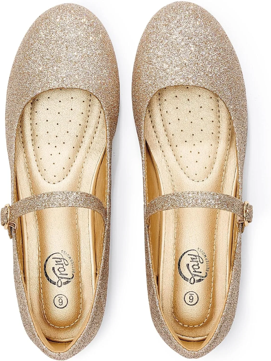Trary Mary Jane Ballet Flats, Black Flats for Women, Ankle Strap Dressy Comfortable Flats