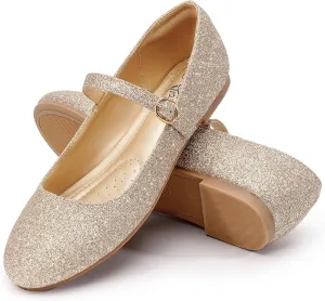 Trary Mary Jane Ballet Flats, Black Flats for Women, Ankle Strap Dressy Comfortable Flats