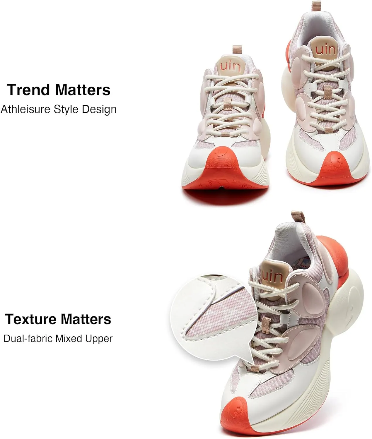 UIN Women's Fashion Sneakers Walking Art Travel Shoes Bilbao